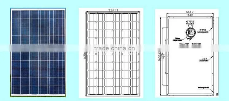 Energy Conservation and High Efficiency , 220W-250W Polycrystalline Solar Cells
