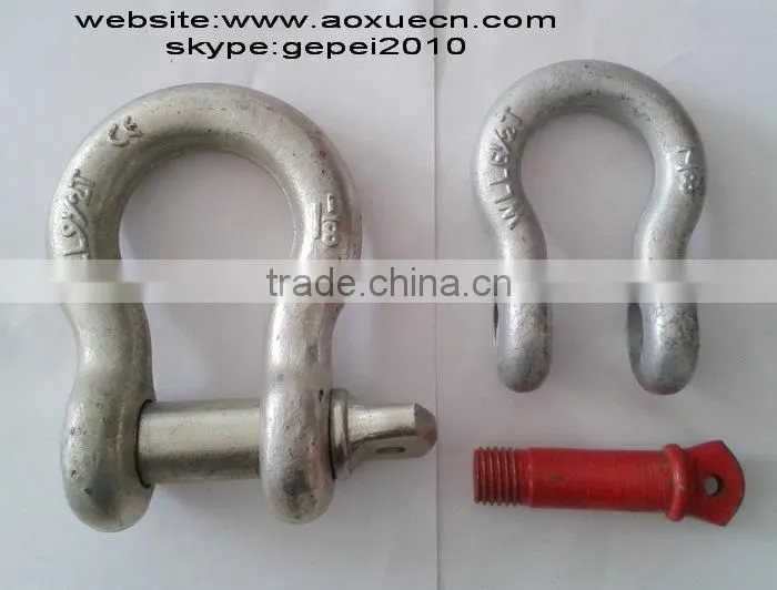 Two type U.S. crane lifting bow shackles