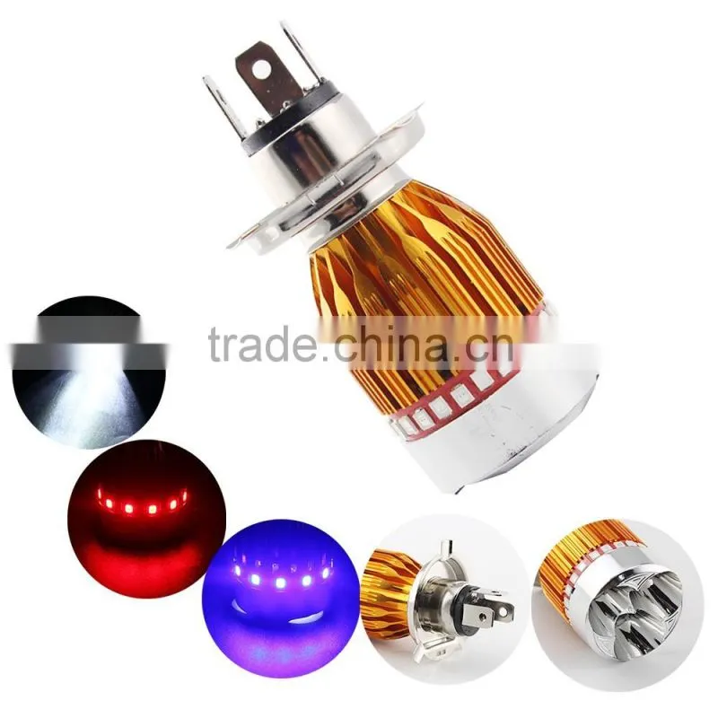 H6 motorcycle led strobe light 9W with high/low beam led motorcycle lights