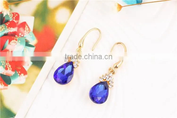 Online shonp china wedding earring and necklace set white cubic zircon stone jewelry