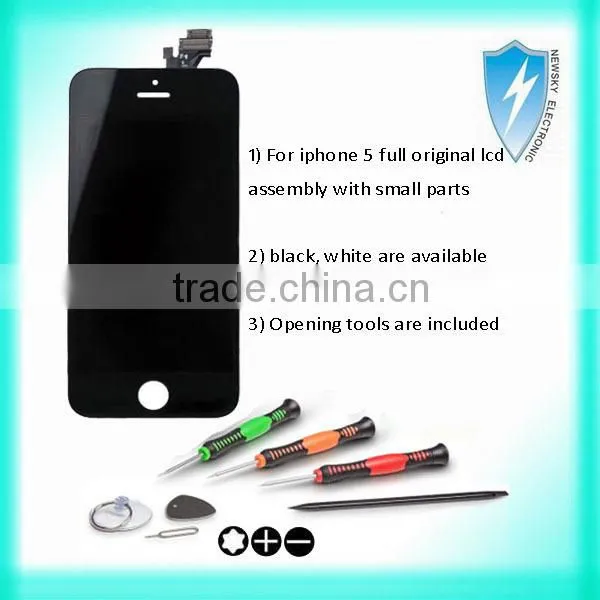 Large stock Original new for iphone 5 lcd display screen