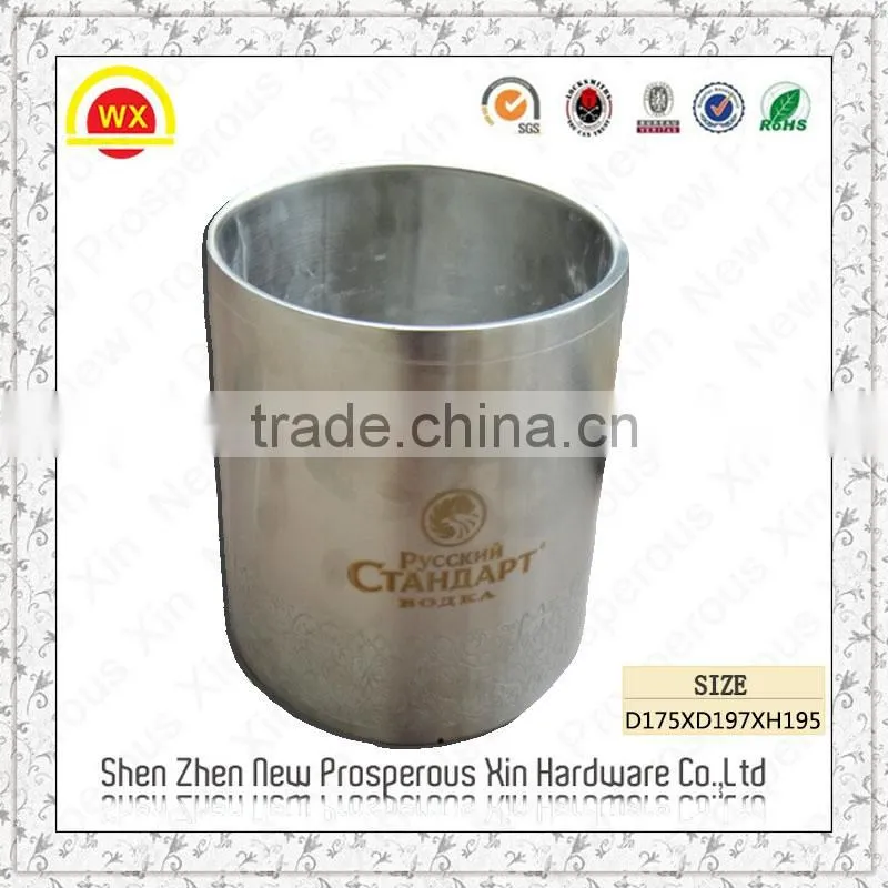 Wholesale custom creative stainless steel beer bucket