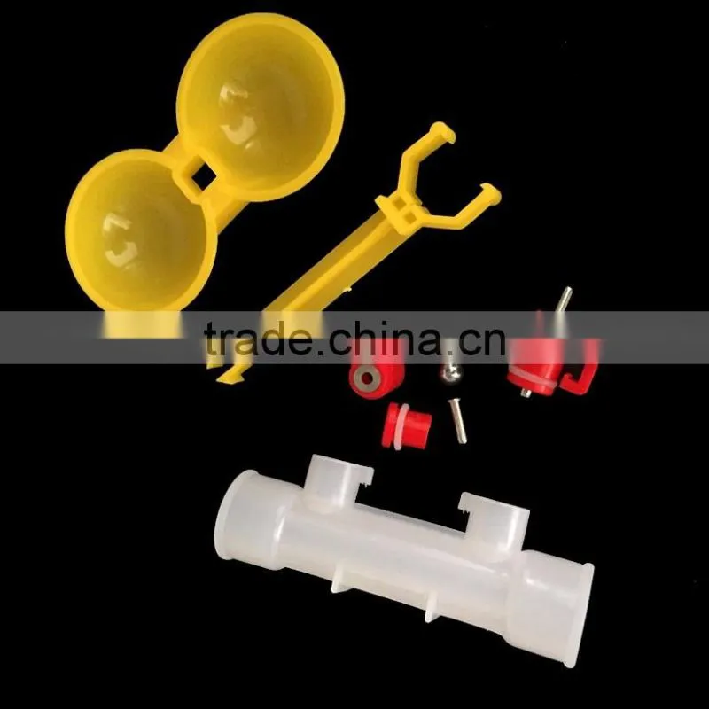Dual Heads Feeder Driking Poultry Waterfowl Chick Chicken Quail Food Water Tool