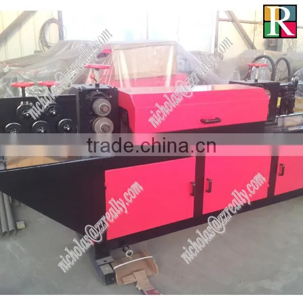 High quality deformed bar and round bar wire straightening and cutting machine