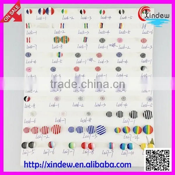 Plastic Fashion colorful 2-holes buttons