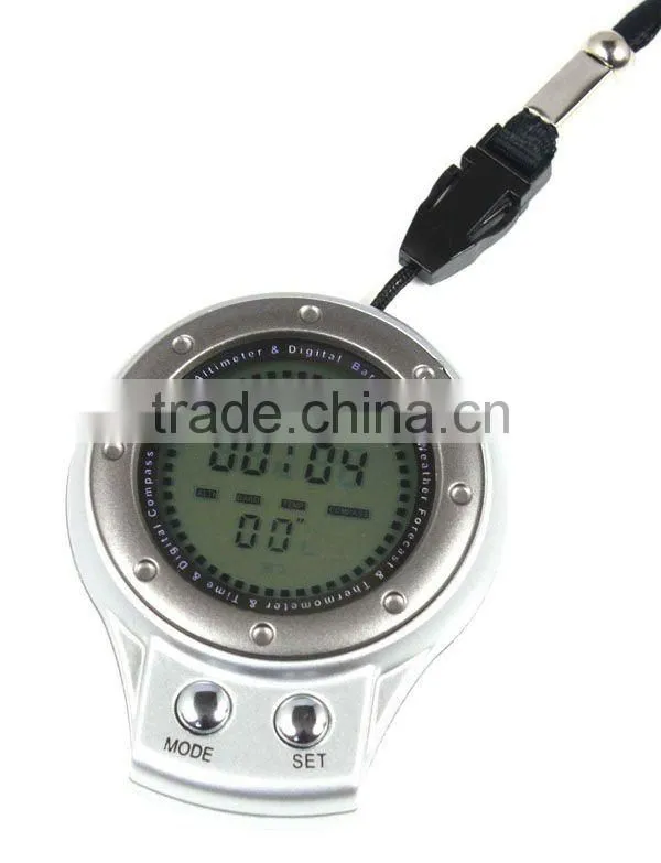 6 In1 Multifunction digital Compass thermometer time Barometer Altimeter Outdoor