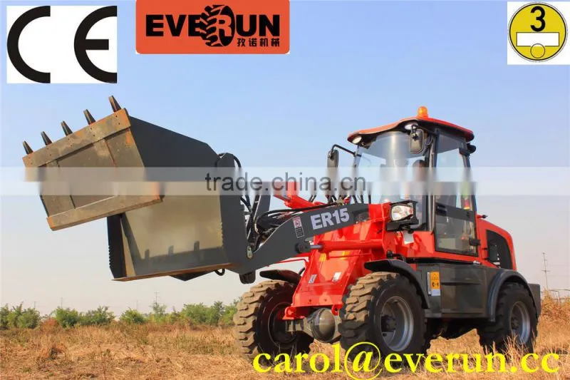 Everun ER15 Farm Wheel Loader CE/Euro 3/EPA geprueft for sale