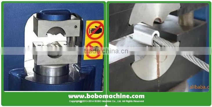 Hydraulic steel wire rope sling pressed machine