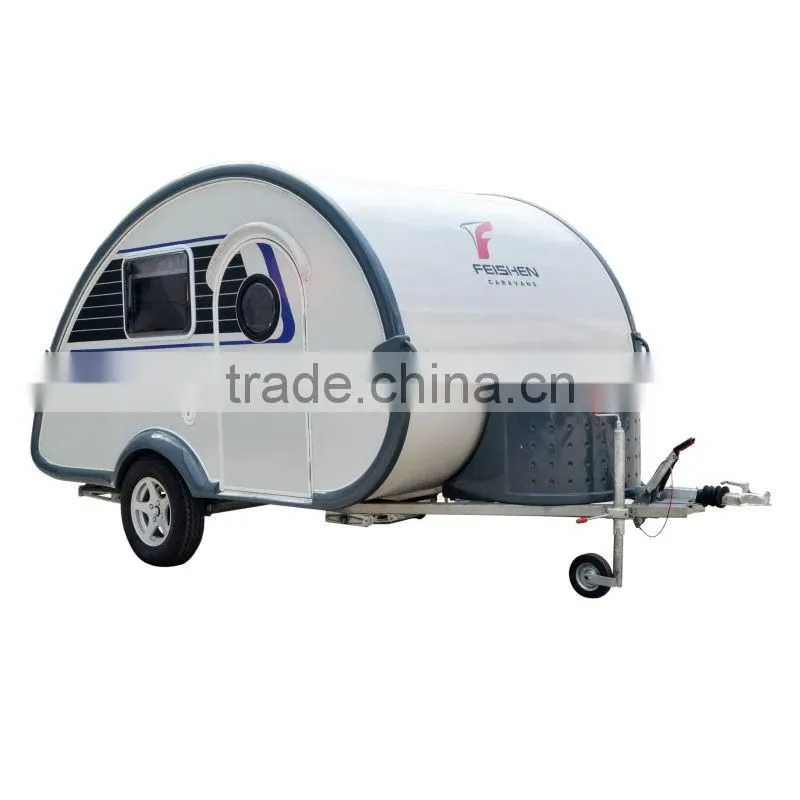 Hot selling fibber glass mini caravan trailer
