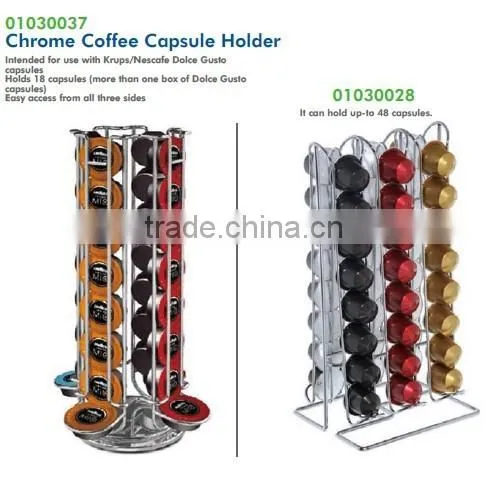 Chrome Coffee Capsule Holder 01030037 01030028 01030154caffitaly/tchibo coffee capsule holder