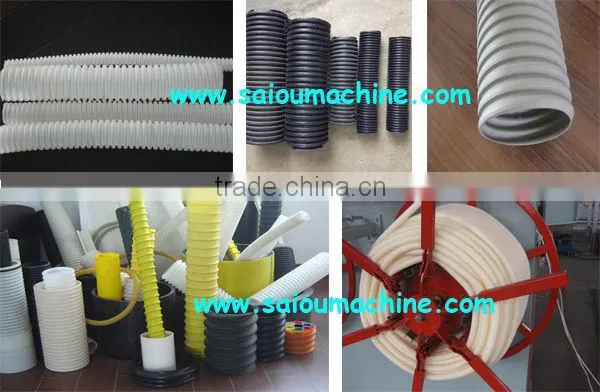 PE corrugated pipe extrusion line pipe making machine with CE certification approved