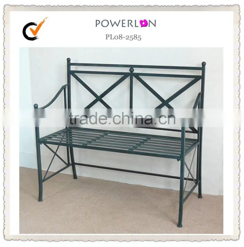 Metal frame modern restaurant booth seating for three