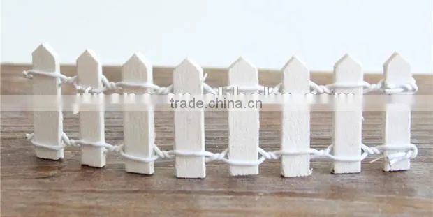 Colored mini wooden railings micro landscape decoration accessories