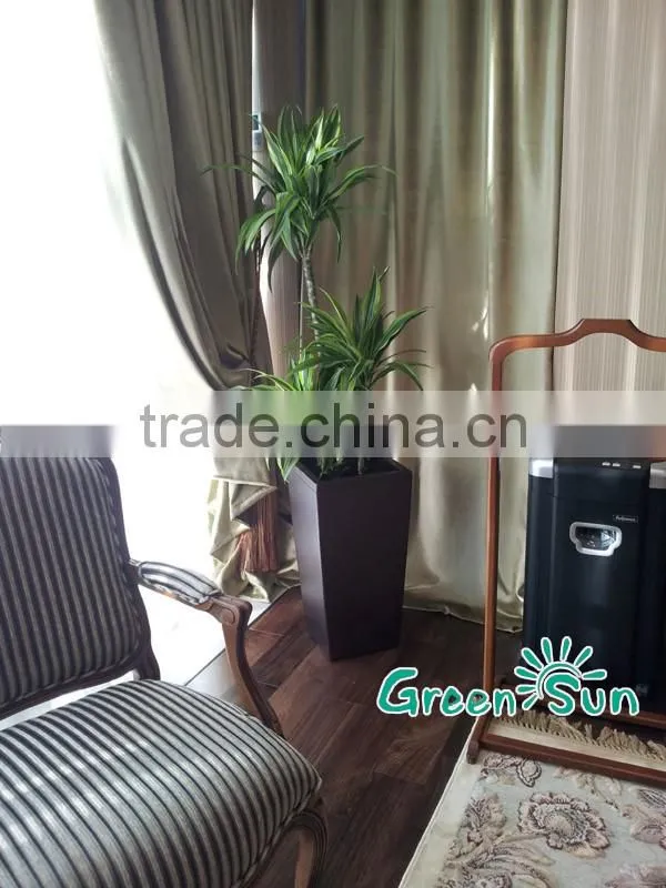 GreenSun large plastic planters with self watering system