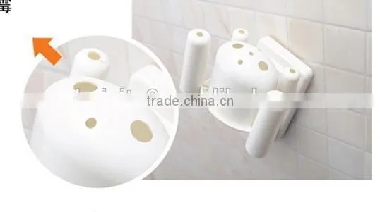 CY147 Bathroom Accessories Toothbrush Holder Cup Wall Mount Sucker Toothbrush Holder Organizer