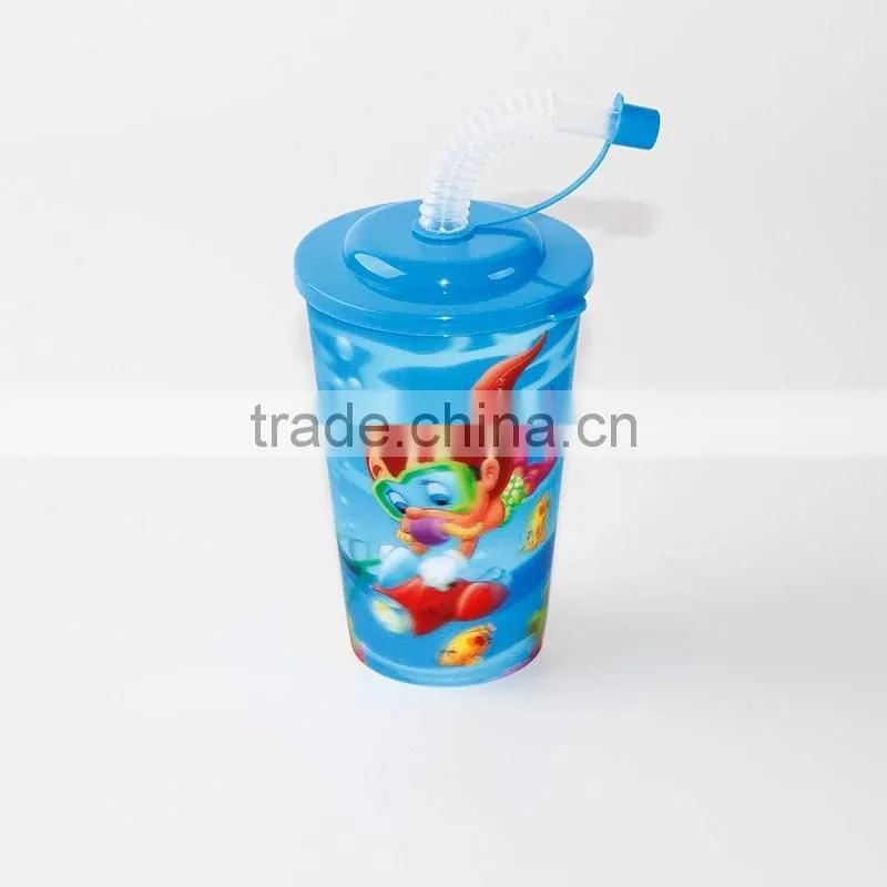 350ML Plastic 3D Kids drinking cup