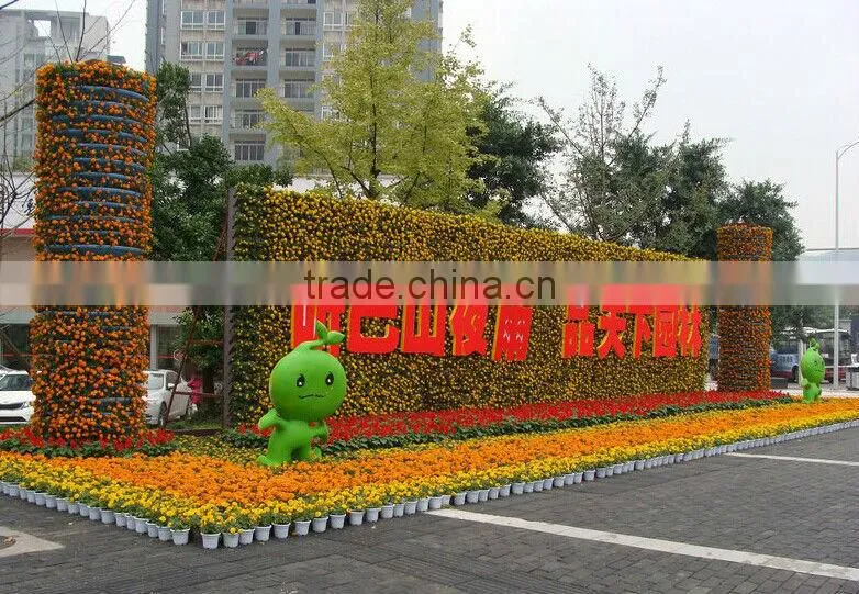 Vertical Garden Planters ball shaped planter PP Plastic used for lamp post landscaping decoration