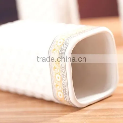 square shape ceramic bathroom furniture set