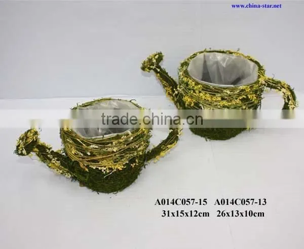 moss jug pot for flower plantting