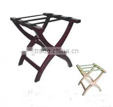 Hotel bedroom solid wood luggage rack