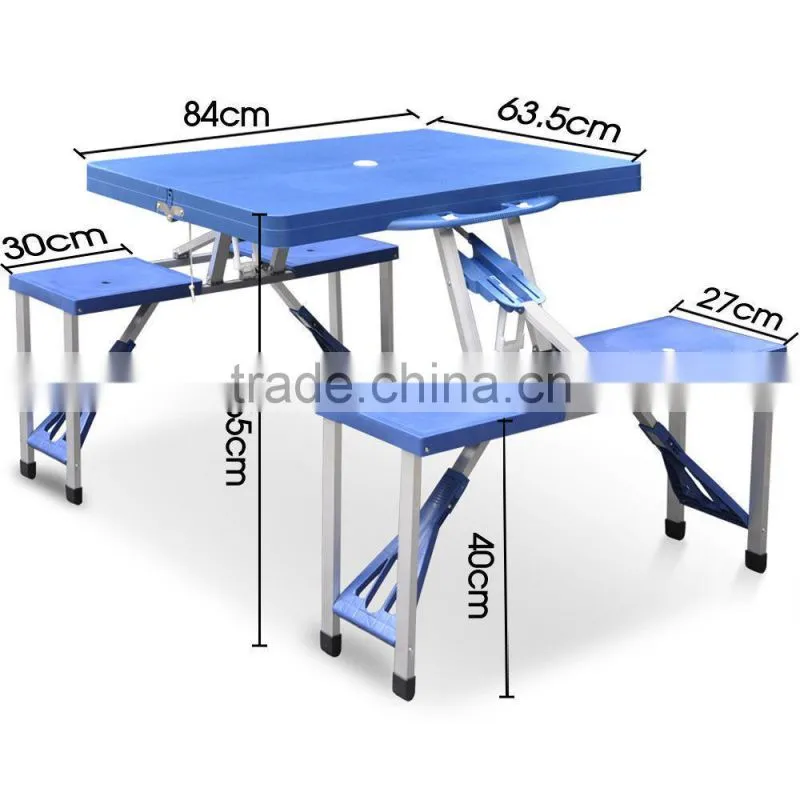 SMALL PASTIC FOLDING FOLDABLE CAMPING AND PICNIC TABLE AND CHAIRS SET IN CHINA