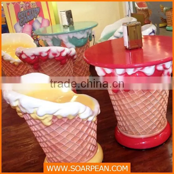 Custom Fiberglass Ice Cream Chair