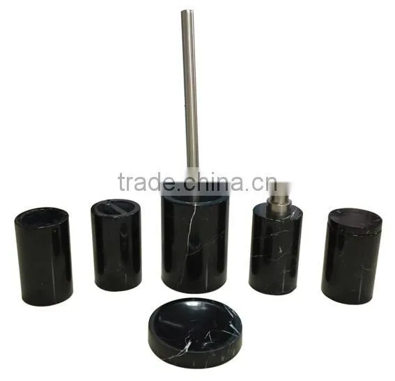 Bathroom set, set of FOUR (Black)