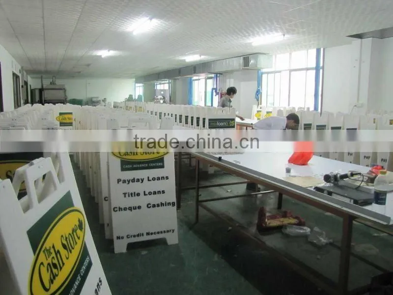 Vacuum forming plastic billboard