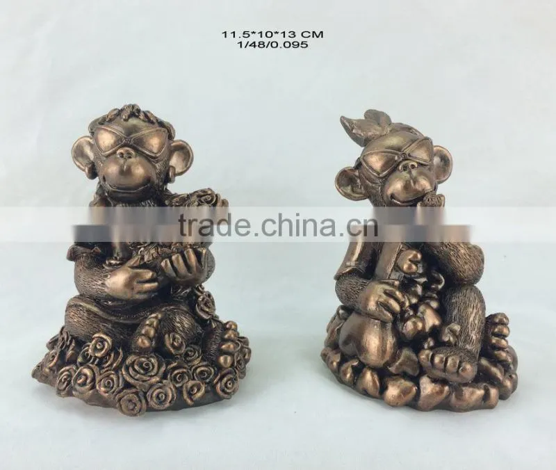 New design polyresin monkey for 2016 russia new year