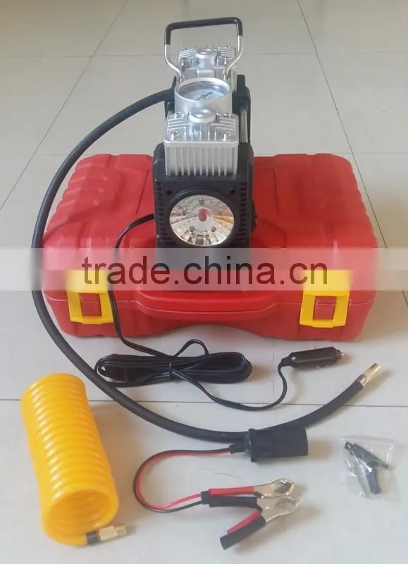 2 Cylinder Automatic Truck Tire Inflation Tyre Inflator Portabe DC 12v Mini Car Air Compressor