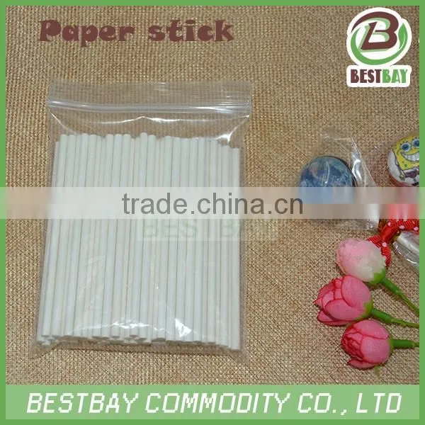 White lolly paper stick,cake paper stick,medical paper stick,swab paper stick