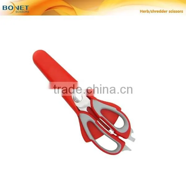 S52033C 9" Kitchen Shears - Come-Apart Multi-function Kitchen Scissors,Dishwasher Safe, Can Opener and Nut Cracker