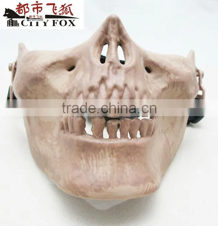 Plastic Skull Half Face Safety Mask