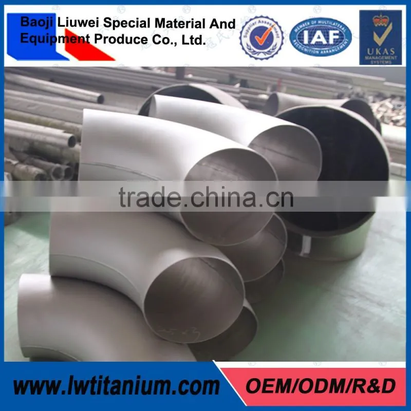 Professional 90 Degree Titanium Long Radius Elbow