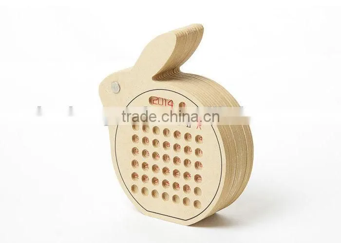 hot sell custom-made new design wooden desk calendar