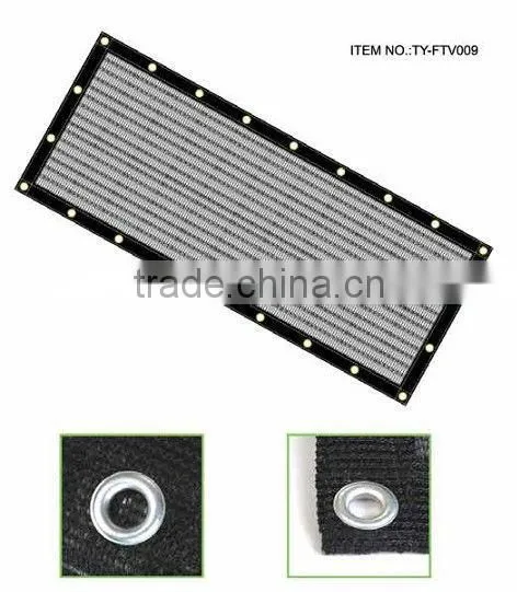 Black Knitted Economy Mesh Tarp /HDPE Monofilament Mesh Truck Tarp(TY-FTV009)
