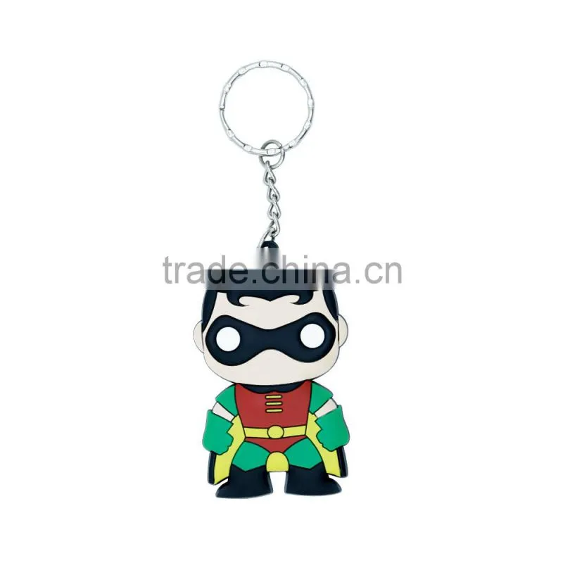 China manufacturer custom logo rubber pvc keychain.soft pvc silicone keyring