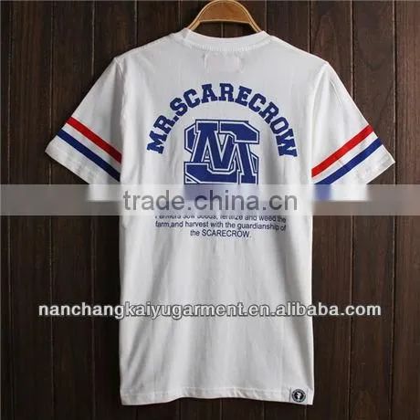 European and American Men's Sports Digital Printing O-Neck Baseball T-shirt