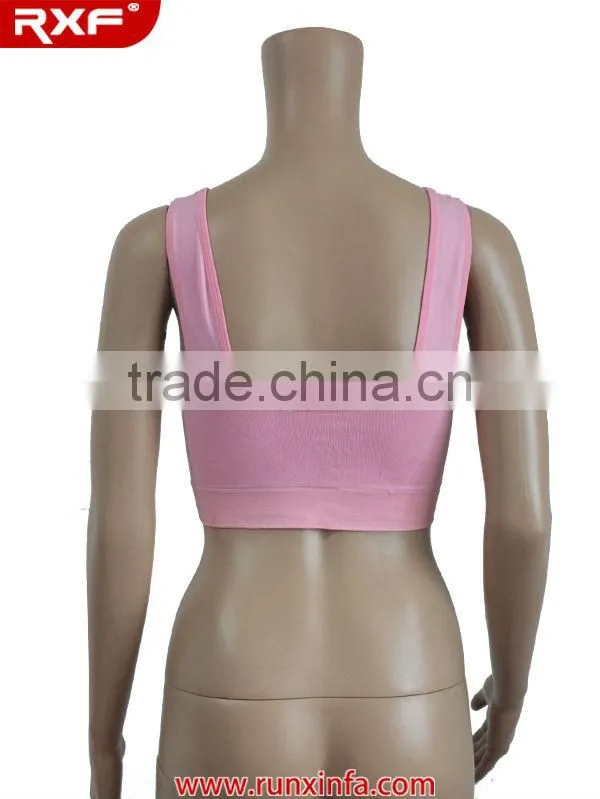 Plus size sports bra for ladies/cheerleading sports bra