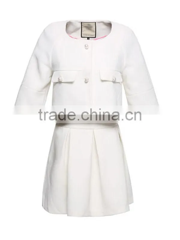 latest design new style pocket fake two pieces junior winter clothing