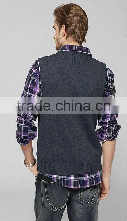 men's 100% wool vest