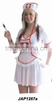 Ladies Red Jersey Sexy Nurse costume/Suit Set