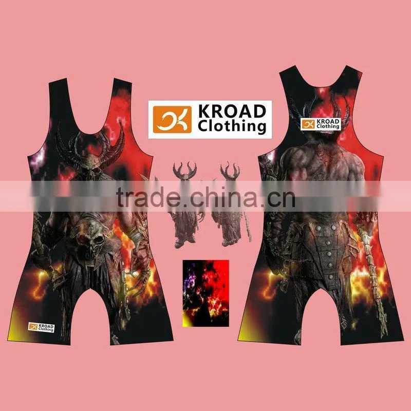 2012 Newest design wrestling singlets for men