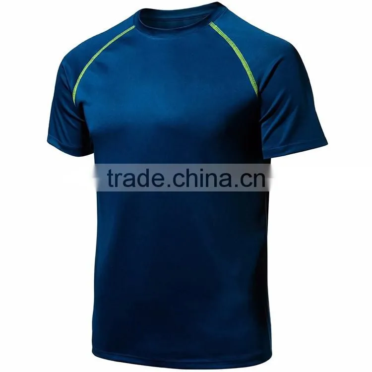 2016 Custom wholesale cooling breathable quick dry men t shirt for summer season