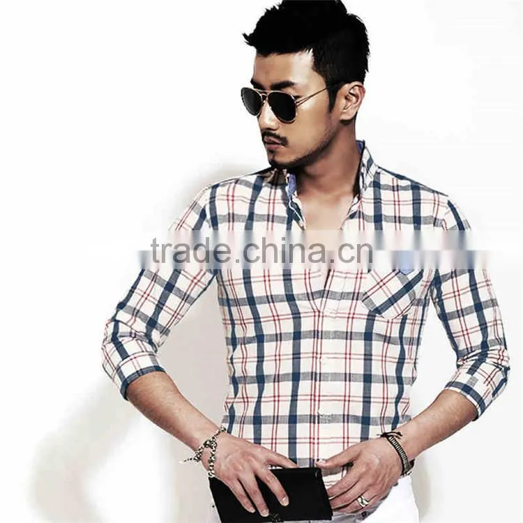 2015 New Double Collar Button Down dress Shirts Groom Shirt Stripe Long-sleeved stand collar shirt