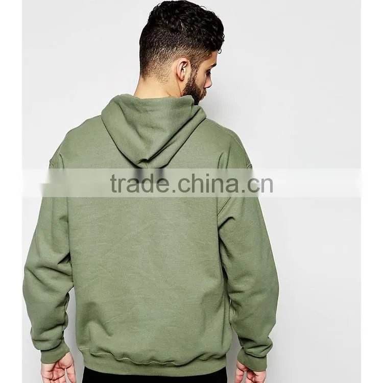 Customized light green mens causual hoodies