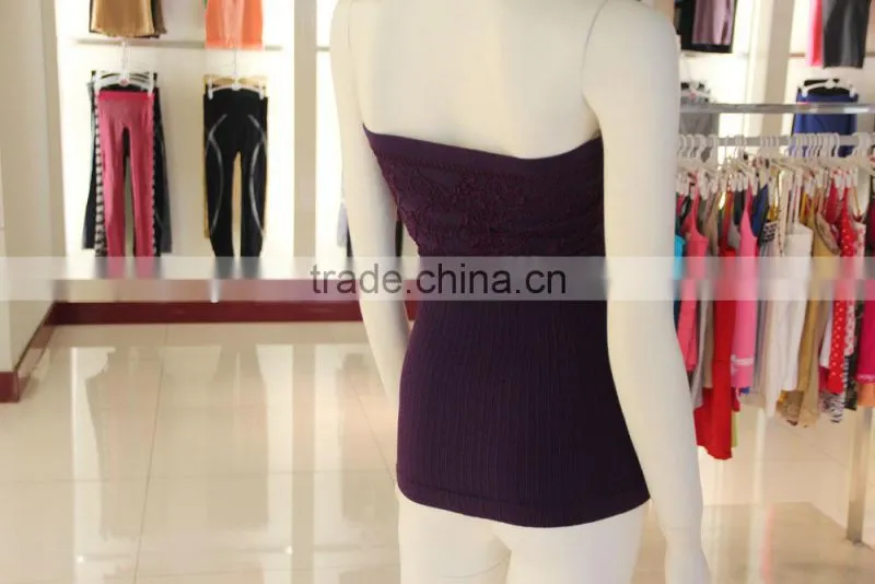 Lady Seamless Strapless Sexy Tube Tank Top