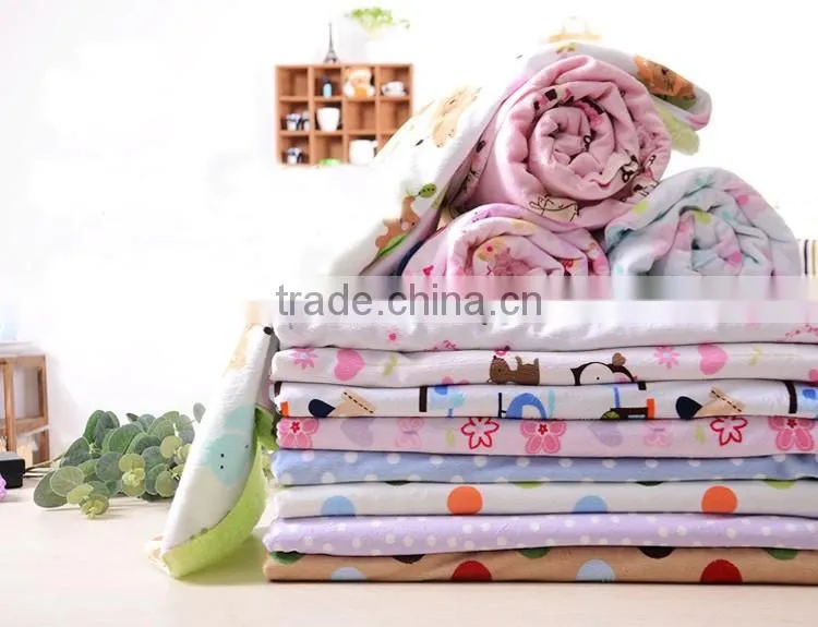 Thickened printed fleeces baby blanket wholesale