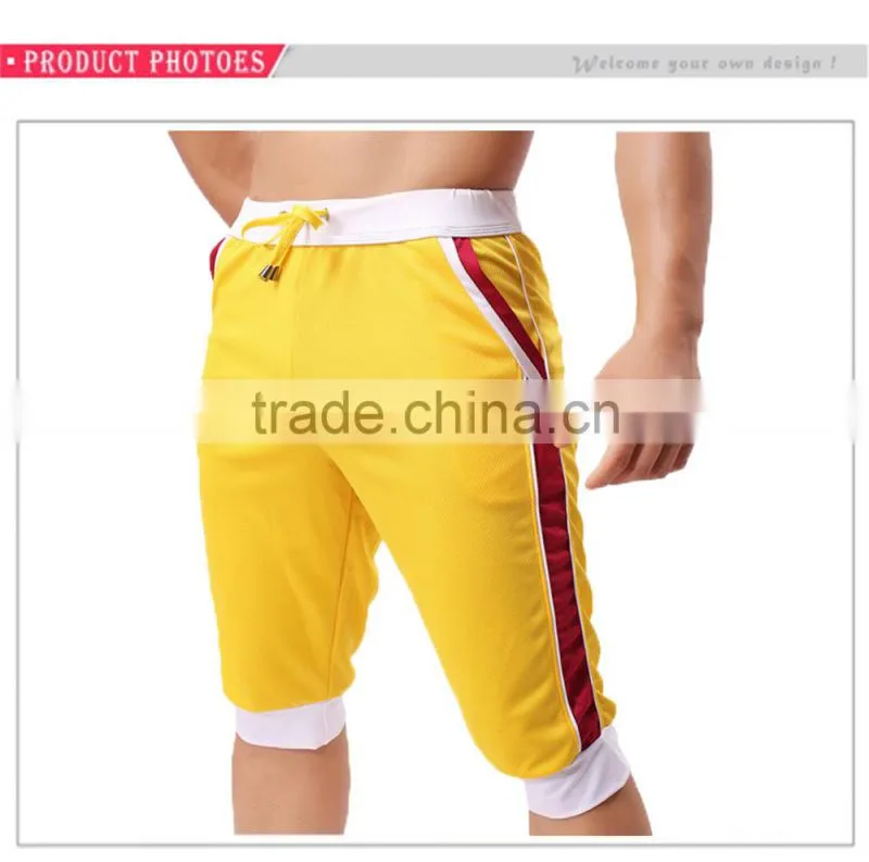 Factory Wholesale Custom Yoga Polyester Mens Jogging Summer Shorts