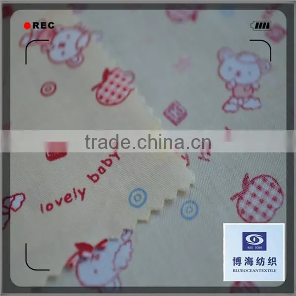 cartoon pigment print 65% 35% tc pocketing fabric